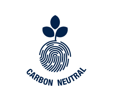 Logo of fingerprint for carbon neutral